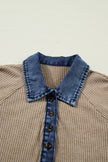 Sweater Denim Contrast