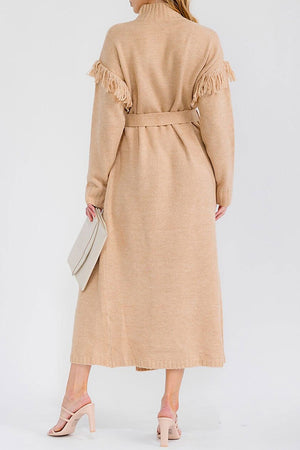 Vestido Camel Élégance