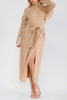 Vestido Camel Élégance