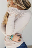 Blusa Lace Grace Beige