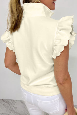 Ivory Ruffle Chic Top