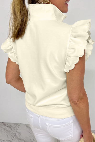 Ivory Ruffle Chic Top