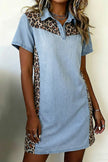Leopard Panel Mini Dress