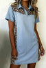 Leopard Panel Mini Dress