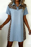 Leopard Panel Mini Dress