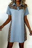 Leopard Panel Mini Dress