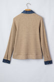 Sweater Denim Contrast