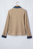 Sweater Denim Contrast