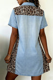 Leopard Panel Mini Dress
