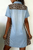 Leopard Panel Mini Dress