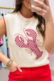 Lobster Chic Knit Top