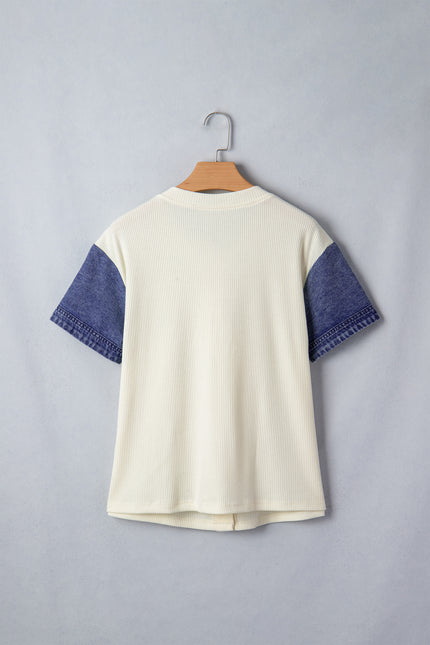 Denim Touch Blous