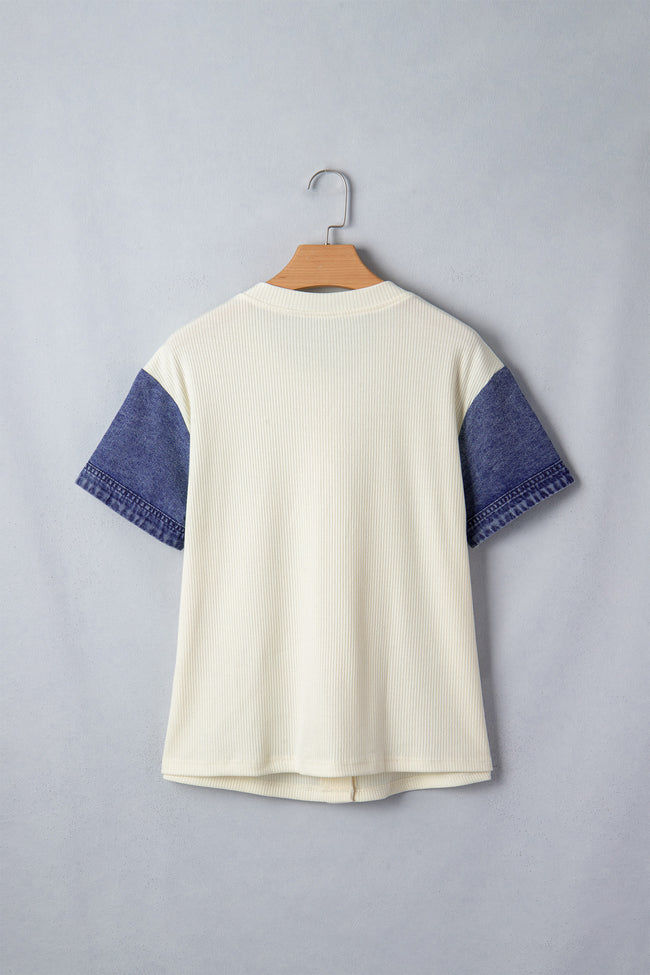 Denim Touch Blous