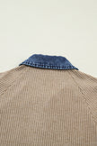 Sweater Denim Contrast