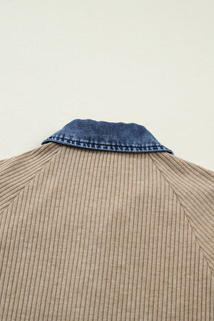 Sweater Denim Contrast