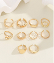 Golden Luxe Rings Set