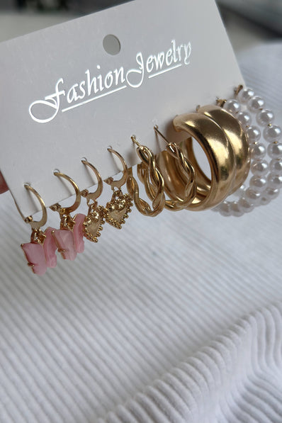 Blush Luxe Earrings Set