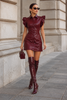 Vestido Bordeaux Chic