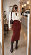 Falda Midi Siena Knit
