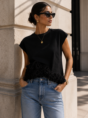 Blusa Fiore Nero,