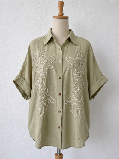 Blusa Oliva Atelier