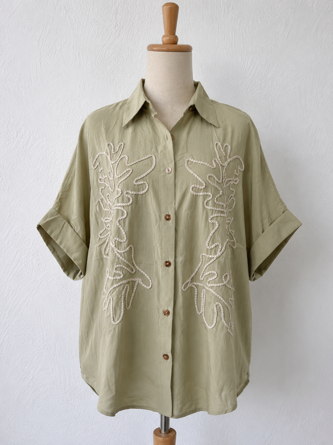 Blusa Oliva Atelier