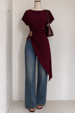 Blusa Merlot Drape