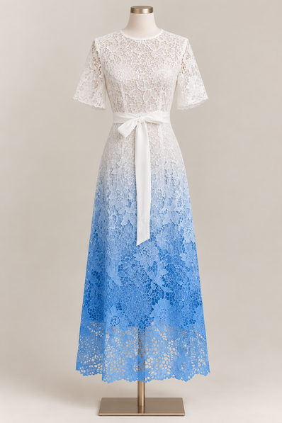 Vestido Porcelain Blue