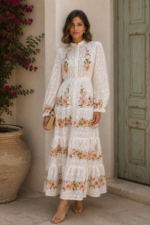 Vestido Gardenia Écru