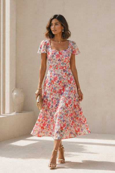 Coral Bloom Elegance