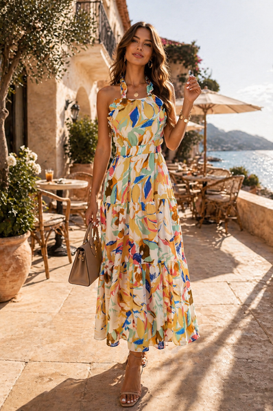 Sunset Bloom Dress