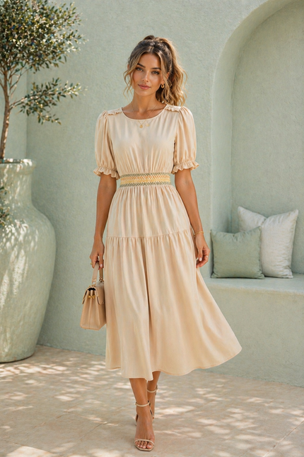 Aura Beige Dress
