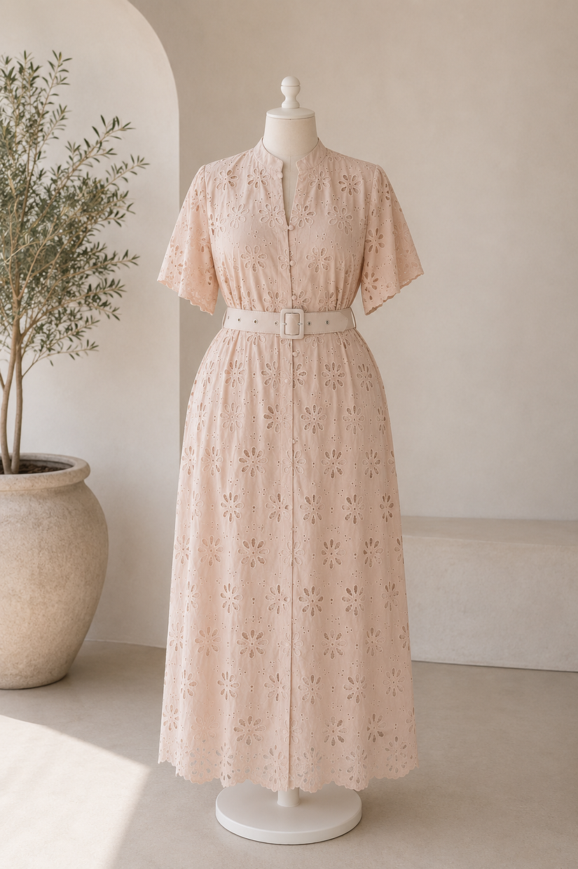 Vestido Fiorella Blush Curve