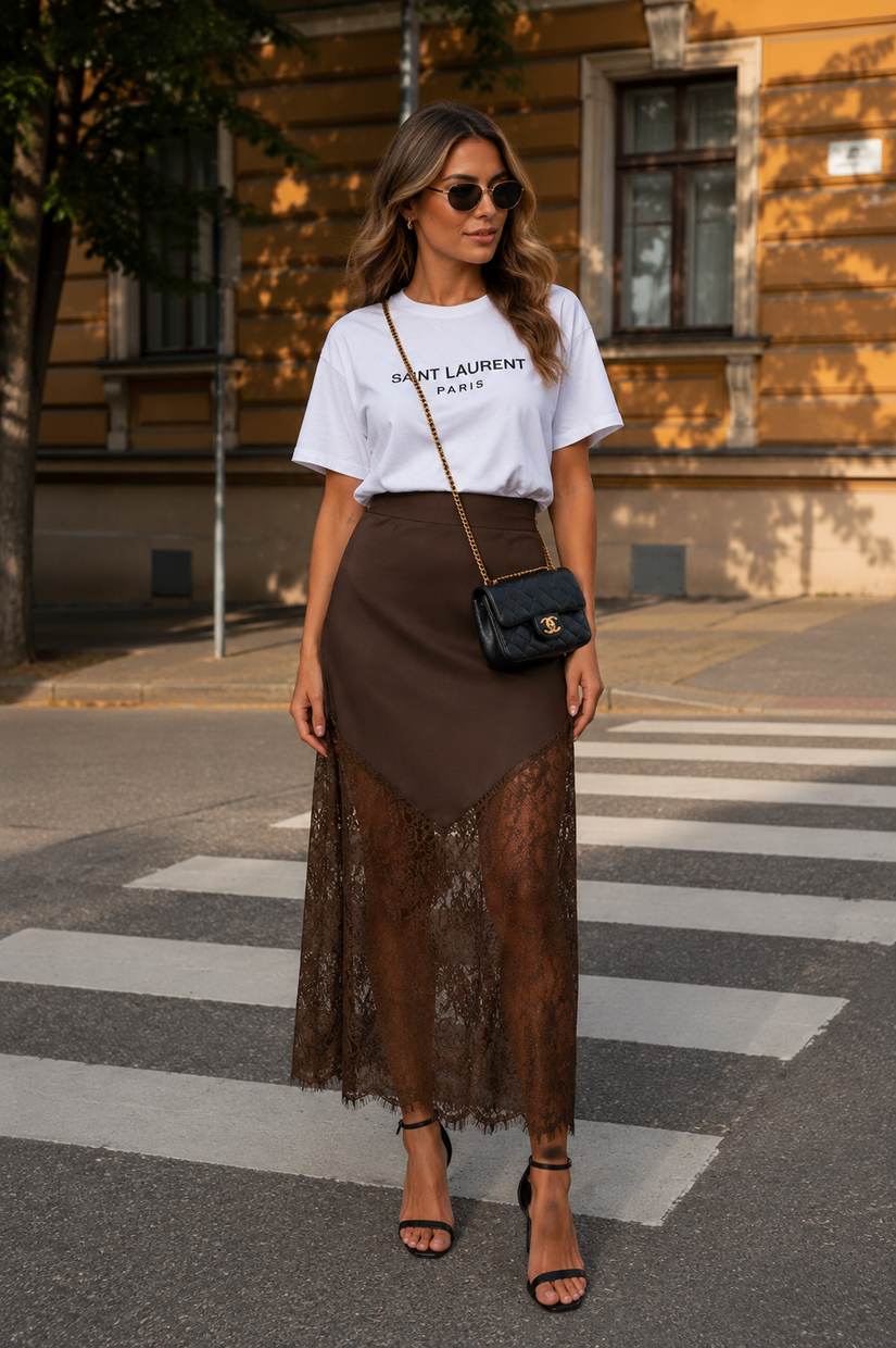 Falda Élodie Mocha