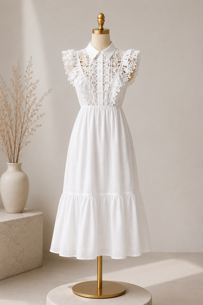 Vestido Camille Blanc
