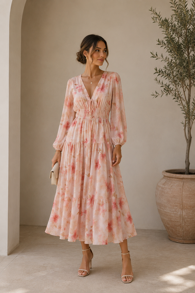 Vestido Rosé Fleur
