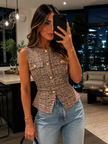 Chaleco Isabelle Tweed
