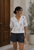 Blusa Fleur Print