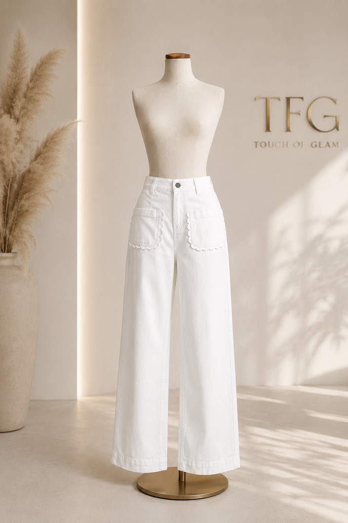 Pantalón Capri Marfil