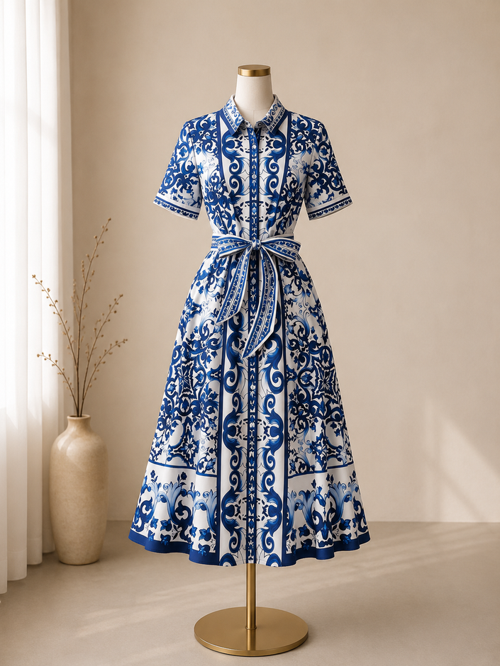 Vestido Porcelain