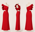 Vestido Scarlet Ruffle