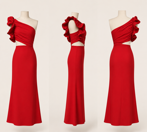 Vestido Scarlet Ruffle