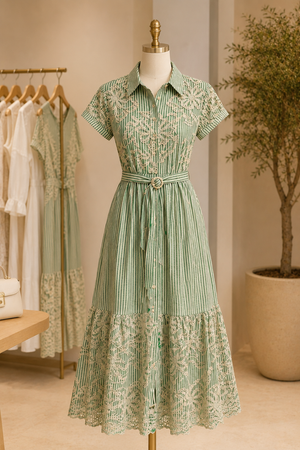 Verde Étoile Dress