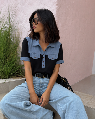 Noir Denim Chic