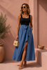 Denim Bow Elegance