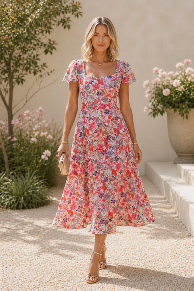 Coral Bloom Elegance