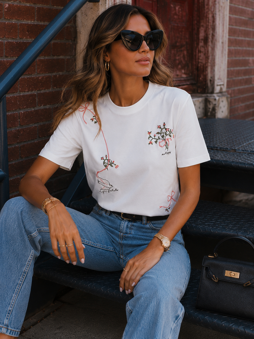 Ribbon Bloom Tee
