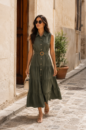 Nomea Olive Dress