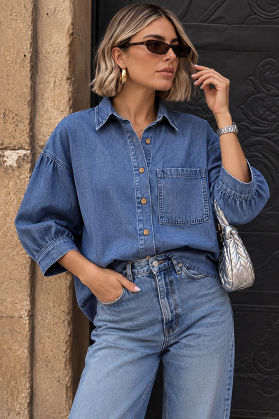 Blusa Denim Madison