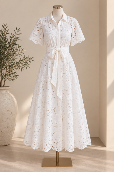 Vestido White Garden